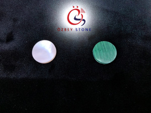 Venta al por mayor de nácar de piedra suelta plana de forma redonda de 10mm, 12mm y 14mm para la fabricación de joyas - Product Image 5