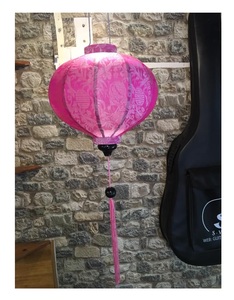 Mid Autumn Festival Outdoor Hanging Silk Lantern - <b>Water</b> Roof Lantern For Decor - Vintage Decor Hanging <b>Lamp</b> From Vietnam - Product Image 5