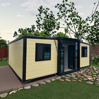 Maison conteneur maritime modifiée, durable et sécurisée, maison préfabriquée moderne de luxe extensible de 20/40 pieds avec aménagement personnalisé