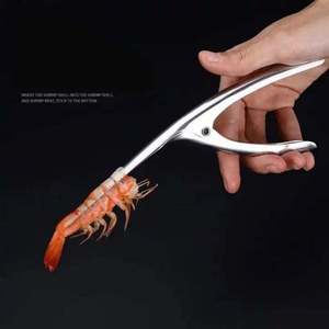 Outil à éplucher les crevettes en acier inoxydable avec une pointe lisse pour un retrait facile des coquilles - Product Image 3