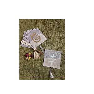 Sous-verre en pierre de lin de sublimation sous-verre en toile de jute imprimé personnalisé et ustensiles de cuisine et restaurants et sûr et quotidien et se lave en toute sécurité - Product Image 1