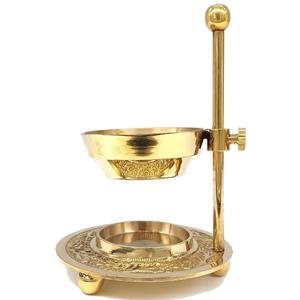 Porte-encens de qualité standard en laiton avec revêtement doré utilisé pour les porte-encens Oud bukhoor à usage religieux à la maison - Product Image 6