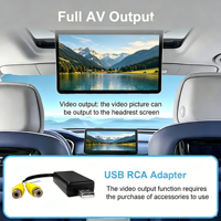 Adaptateur de sortie vidéo USB vers CVBS vers câble RCA, entrée USB, 2 ports de sortie vidéo pour autoradio Android, lecteur DVD, navigation GPS