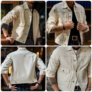 แจ็กเก็ตเบสบอลวิทยาลัยสำหรับผู้ชายแจ็กเก็ตยีนส์แฟชั่นใหม่สำหรับฤดูหนาวปรับแต่งได้ - Product Image 5