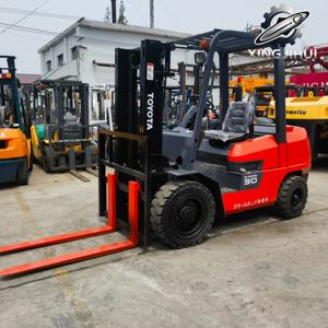 รถยกโตโยต้า FDZN30 3 ตัน รถยกมือสองจากญี่ปุ่น เครื่องยนต์ 1DZ-2 รถใช้แล้ว เครื่องยนต์เบนซิน 3000 กิโลกรัม - Product Image 5