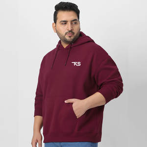 Sudadera con capucha cálida de mezcla de algodón de gran tamaño para hombre con tela interior suave ropa de calle de invierno Sudadera con capucha clásica de gran tamaño para hombre - Product Image 3