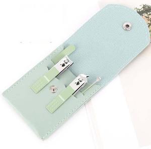 Juego de Cortaúñas Profesional de Alta Calidad de 4 Piezas en Colores Pastel para Pedicura y Manicura con Bolsa de Cuero, Pakistán - Product Image 2