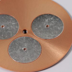 Mechanical Watch Dial Salmon Electroforming Crystalline Texture 3 Sub-dials Chronograph <b>Face</b> for Luxury Watch Manufacturing - Product Image 2