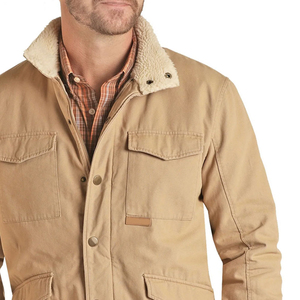 Hot Selling Men Solid Color Cotton Made <b>Canvas</b> <b>Jacket</b> For Men 100% Breathable and Quick Dry Fabric Made <b>Canvas</b> <b>Jackets</b> For Men - Product Image 4