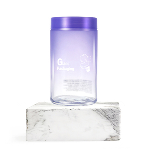 Frascos de Vidro Premium Semi-Transparentes com Gradiente de Cores, à Prova de Cheiro, à Prova de Crianças, Acabamento Fosco, Vazios, Herméticos para Loções e Pó - Product Image 2