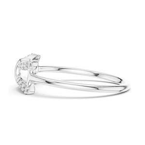 Bague d'accentuation en diamant de laboratoire 0,12 CT pour femme, clarté VVS-VS EF, or 18 carats, 14 carats, 10 carats et argent 925, or rose, or jaune, or blanc - Product Image 6
