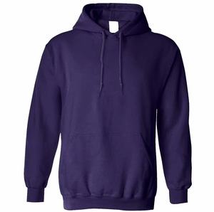Sweats à capuche brodés personnalisés de marque Pulls unis en polaire Streetwear épais et surdimensionné pour hommes Sweat à capuche à col rond - Product Image 3