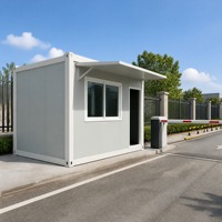 Bureau de chantier en conteneur de 20 pieds, maison préfabriquée en acier, dortoir pour travailleurs, camp de chantier, bâtiment mobile
