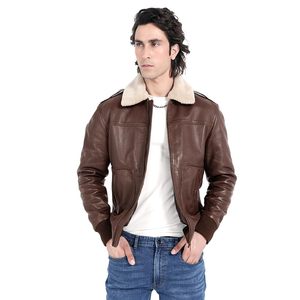 Chaqueta Bomber Impermeable de Invierno para Hombre, Estilo Vintage, 100% Poliéster, Personalizada, Ajustada, con Cuello Camisero - Product Image 4