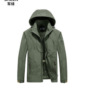 Veste de pluie à capuche légère et imperméable pour hommes, imperméable d'extérieur respirant, coupe-vent, veste de randonnée, vente en gros OEM - Product Image 1