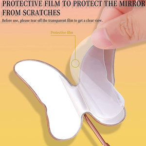 Butterfly Shape Eyelash <b>Mirror</b> Eyelash Extension Beauty Makeup Checking <b>Mirror</b> Eyelashes Eyebrow Makeup Tools - Product Image 4