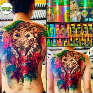 Cône au henné bio multicolore, paquet de 12 pièces | 2 pièces de chaque couleur - Product Image 3