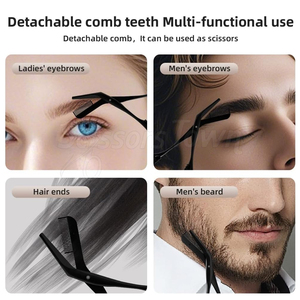 Tijeras de recorte de pestañas de cuidado personal con peine para definición de pestañas y uso seguro - Product Image 2