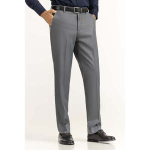 Pantalones de Vestir para Hombre, Corte Regular, Formales, de Negocios, con Decoraciones de Cremallera, Cintura Media, Corte Recto, Worsted, Seda de Hielo, Tallas XL a 4XL, de Colores - Product Image 3