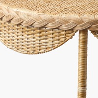 Table d'appoint tressée en rotin Aria fabriquée au Vietnam matériaux écologiques meubles de maison décoration de la maison en gros
