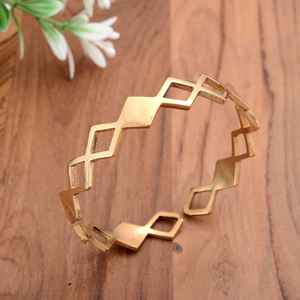กำไลข้อมือทองเหลืองทรงเรขาคณิตสไตล์โบฮีเมียนทองเหลืองทองสไตล์โบฮีเมียนที่ทันสมัยดีไซน์แบบเปิดสำหรับงานเลี้ยงเครื่องประดับแฟชั่นไอเดียของขวัญ - Product Image 1