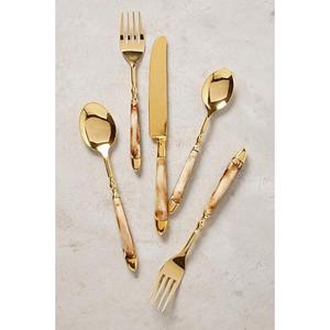 Juego de cubiertos de latón sofisticado Artesanía tradicional Uso duradero Mejor precio disponible - Product Image 1