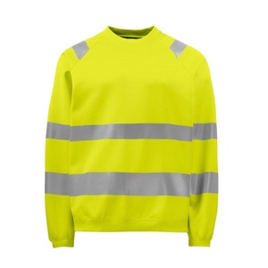 Custom Men Autumn Hi Vis Workwear Embroidered Reflector Fleece Windproof Hoodies Sweatshirts Safety Workwear - Product Image 1