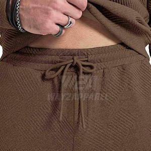 Conjunto Deportivo de Dos Piezas para Hombre, Mezcla de Algodón, Atuendo Cómodo para Gimnasio, Fitness, Uso Diario Informal - Product Image 6