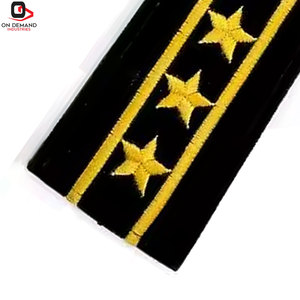 Export Quality <b>Sew</b>-<b>On</b> Embroidered Shoulder <b>Patches</b> Made with Premium Canvas Fabric Fine Threadwork Reliable for Sale - Product Image 6