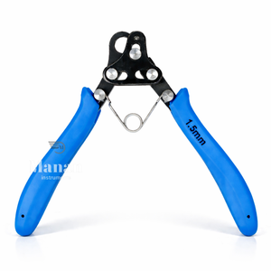 Pince à boucler de précision en acier inoxydable de haute qualité, taille de boucle 1,5 mm, outil de fabrication de bijoux, 12,4 cm, mini-outil de formage de boucles OEM/ODM - Product Image 2