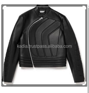 Veste en cuir véritable pour femme - Product Image 2
