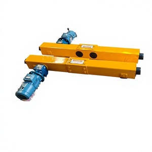 Chariot d'extrémité de pont roulant à poutre simple, portée 17m, type européen, avec boîte de vitesses Elecon, moteur ABB, frein CC - Product Image 1