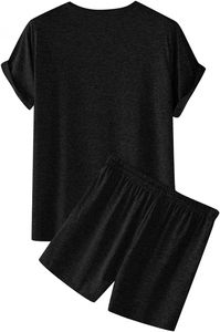 Summer New Men Shorts Sets Ensemble de survêtement léger à manches courtes 100% Cotton Fashion Short Set Stylish Shorts - Product Image 6