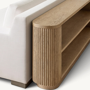 Mesa de sofá de madera larga de granja detrás de la Mesa de consola de sofá para entrada - Product Image 2