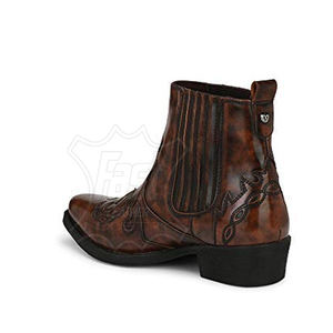 Chaussures longues en cuir véritable de haute qualité, chaussures longues classiques en cuir pour hommes, chaussures de bureau, chaussures habillées - Product Image 3