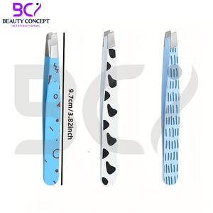 ชุดแหนบปลายเฉียงสแตนเลสสตีล ทนทาน สำหรับตกแต่งทรงคิ้ว  เครื่องมือกรูมมิ่งความแม่นยำสูง สำหรับผู้ชายและผู้หญิง ใช้ได้หลากหลาย สำหรับขนคิ้วที่งอกใน - Product Image 4