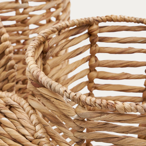 Ensemble de 2 paniers décoratifs en jacinthe d'eau, panier de rangement pour salle de bain, prix de gros du Vietnam - Product Image 2