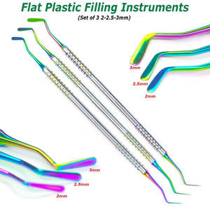 Titanium Dental Flat Plastic Composite Filling Instruments Titanium Coated Tips Set of 3 BY Farhan Products & Co - Product Image 1