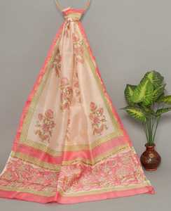 New Hand Block Printed Chanderi <b>Silk</b> <b>Scarves</b> & Stoles Handmade for Resale Fashion Designers Pastel Colors Muslim Summer Shawls - Product Image 2