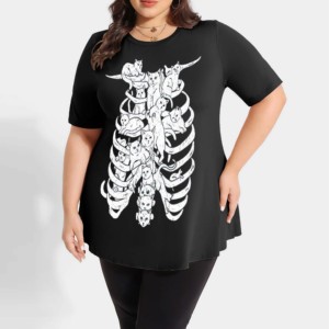 Camiseta de Verano para Mujer, Estilo Urbano Hip Hop, 100% Algodón, Manga Corta, Transpirable, Personalizable, Talla Grande, 180g, Colores y Logotipo Personalizados - Product Image 5
