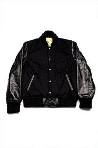 Veste de baseball brodée de chenille surdimensionnée pour hommes avec col rabattu à la mode style universitaire - Product Image 2