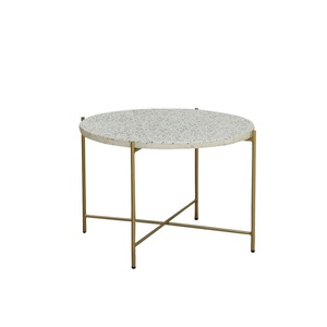 New Fashionable Design Sofa Side <b>Table</b> Nickel Plated Finishing Custom Metal Coffee <b>Table</b> <b>With</b> Marble Top Coffee <b>Table</b> - Product Image 3