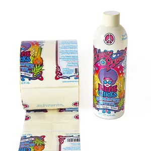 Customized logo bottle water proof Heat Shrink Sleeve Wrap Pvc Heat Shrink Sleeve Label Shrink Label