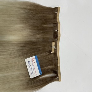 Extensions de cheveux humains Remy vietnamiens de qualité supérieure, prêtes à être expédiées, avec bandes adhésives invisibles pour salon de coiffure - Product Image 6