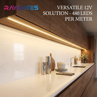 Tira de Luz LED COB Flexible de 480 LED y 6300K, Personalizable al por Mayor, para Pasillos de Hotel, Bordes de Techo, Escaleras, Decoración Interior Moderna