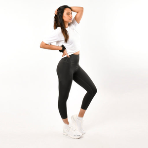 Leggings moulants taille haute pour femmes, pour un usage décontracté, longueur totale, tissu doux, respirant, extensible, pour la salle de sport et le yoga - Product Image 2