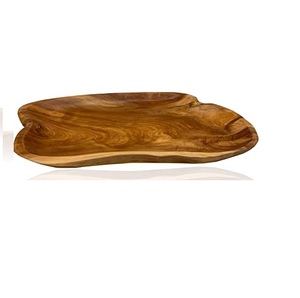 Bandejas de Servir de Madera Natural RABEH al por Mayor con Asas, Juego de 3, Acabado Pulido para Uso en Restaurantes y Residencial - Product Image 6