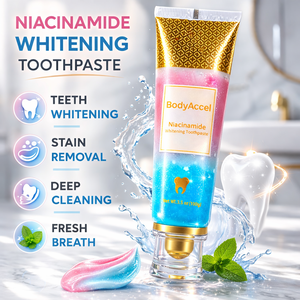Niacinamide Herbal Whitening Portable <b>Toothpaste</b> Gel Removes Yellow Stains Fresh Breath Mint Formula Fluoride Free Sensitive - Product Image 2