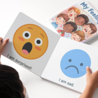 Fábrica de Impresión de Libros de Cartón Educativos Personalizados al por Mayor, Libros de Cartón de Tapa Dura para el Aprendizaje Emocional, Impresión a Todo Color para Niños Pequeños