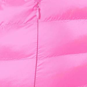 Women's Pink Puffer Jacket Lightweight Quilted Reversible Waterproof Windproof Breathable Packable <b>Zipper</b> Closure Winter Autumn - Product Image 5